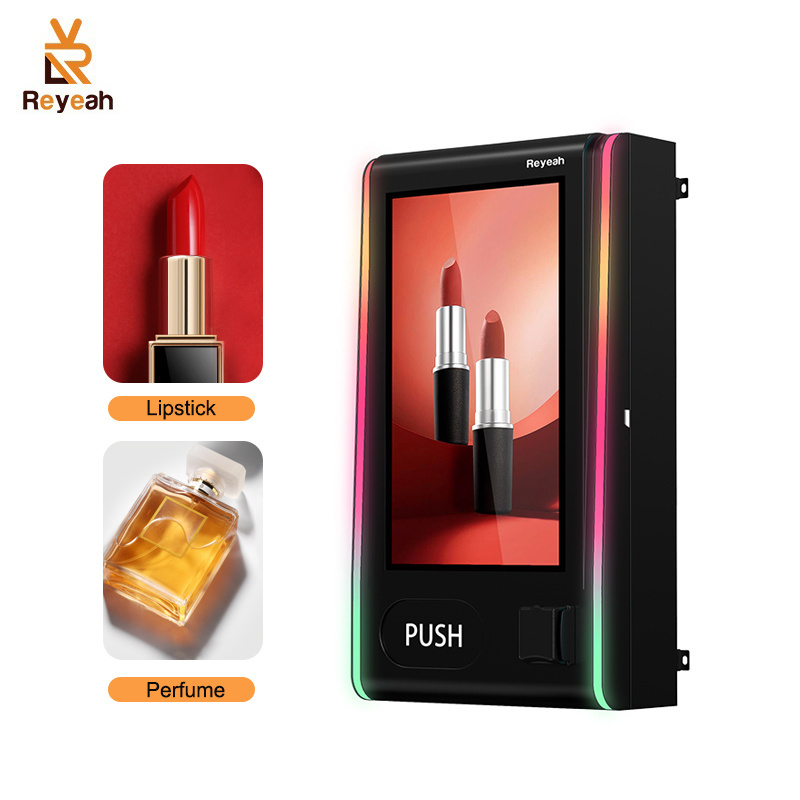 32 inch touch screen wall mounted vending machine hair eyelash perfume lipstick beauty cosmetics vending machine