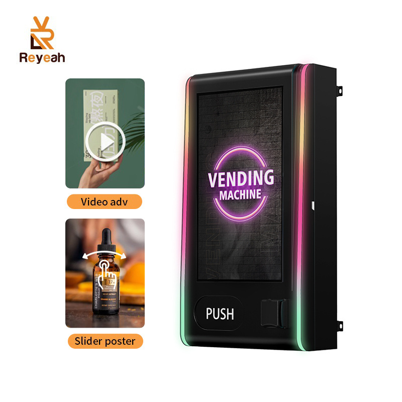 Custom Design Champagne Vending Machine 32 Inch Lcd Touch Screen Credit Card Vending Machine Cbd With Id Check