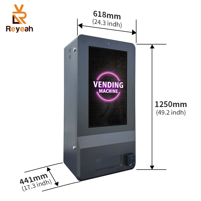 Wall Mounted Outdoor Vending Machine Cbd Waterproof Vending Machines Age Verification Small Vending Machine With Credit Card