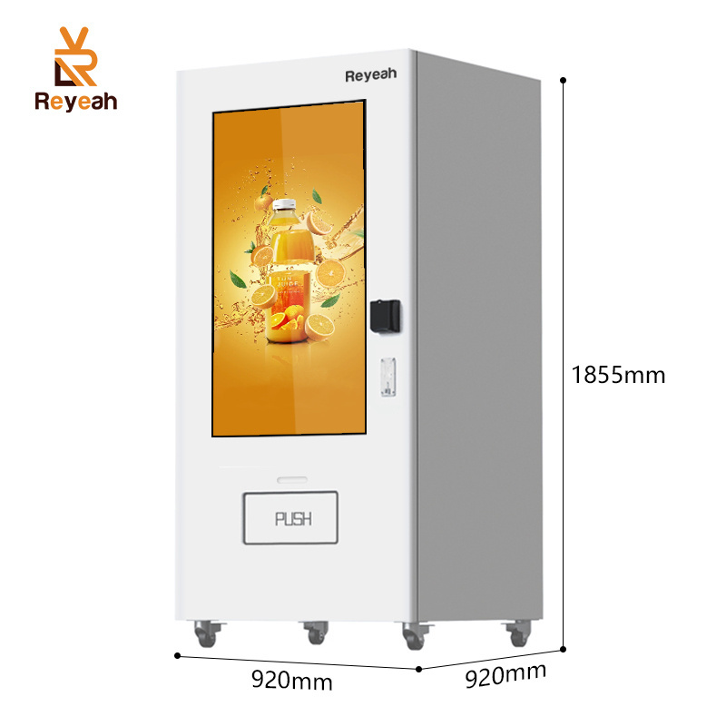 55 Inch Screen School Shopping Center Vending Machine 24 Hours Self Service Automatic Vending Machine With Elevator System