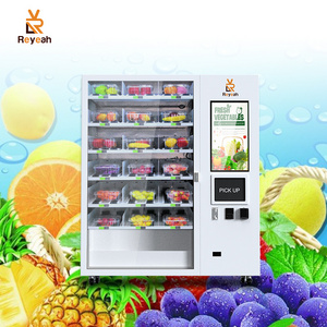 Cupcake Sushi Vending Machine Refrigerated XY Axis Lift System Salad Fresh Food Vending Machine with 32 inch touch screen