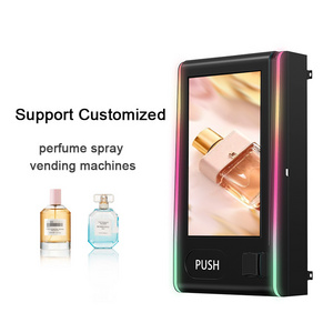 New Arrival Custom Design Perfume Spraying Smart Wall Mounted Perfume Spray Vending Machines With Card Coin Cash