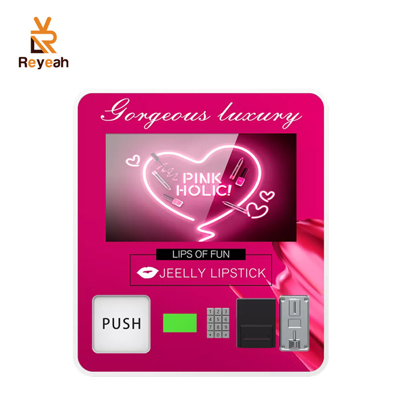 Coin Operated Card Dispenser Machine Women Small Eyelash Vending Machine Table Top Counter Top Beauty Makeup Vending Machine