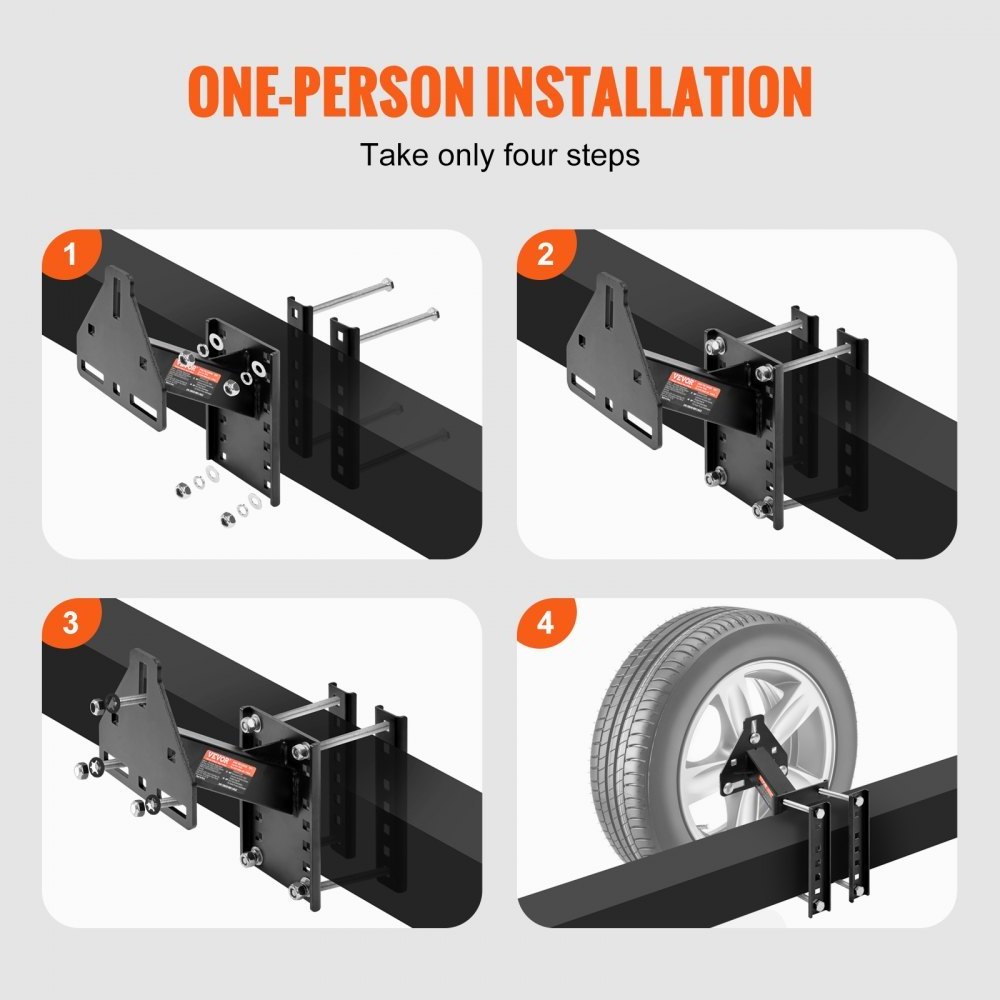 Spare tire carrier  rack trailer spare tire rack for Utility Trailer Tires