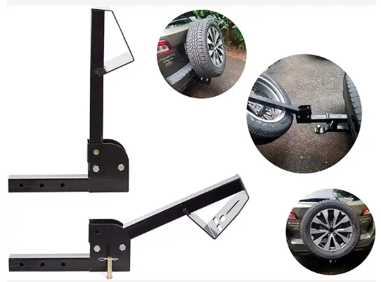 Custom Foldable Trailer Hitch Mount Spare Tire Carrier trailer spare tire carrier rack