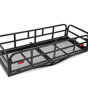 Foldable folding rear rack luggage trailer hitch mount cargo carrier basket for car suv pick up truck camping traveling