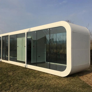 Cheap Price luxury modern modular apple cabin container house of Bottom Price prefab space capsule house