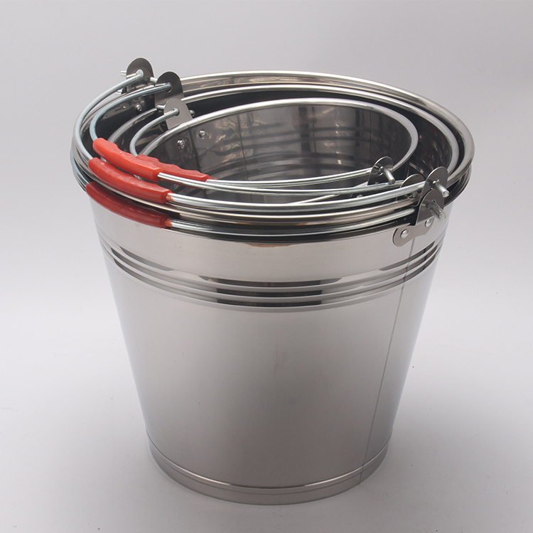 Stainless Steel Bucket Pail Stainless Steel Pail Bucket With Handle