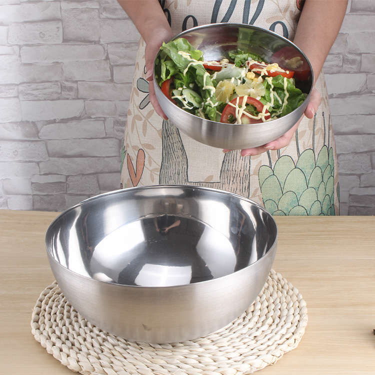 Stainless Steel Salad Bowl Kitchen Mixing Bowl Sugar Bowl