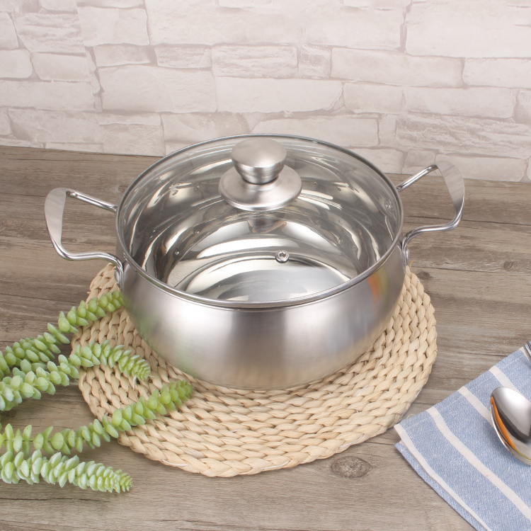 New Style Stainless Steel Pot Pearl Milk Pots Cooking For Household/Kitchenware Customized Pots