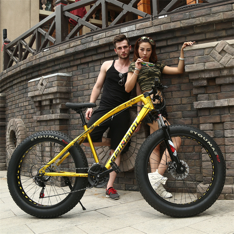 mens big snow fat tire bike bicycle 26inch mountain bikes fat tires 4.0 fatbike cycles with suspension fork snow bikes