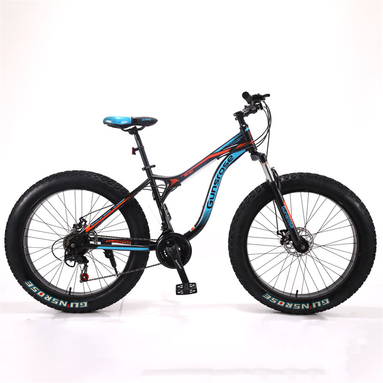 hot sale Full Suspension Fat Tyre Great Beach Cruiser 24/26*4.0 Wide Tire Snow Bike Fashion Fat Bike Snow Fat bicycles