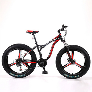 hot sale Full Suspension Fat Tyre Great Beach Cruiser 24/26*4.0 Wide Tire Snow Bike Fashion Fat Bike Snow Fat bicycles