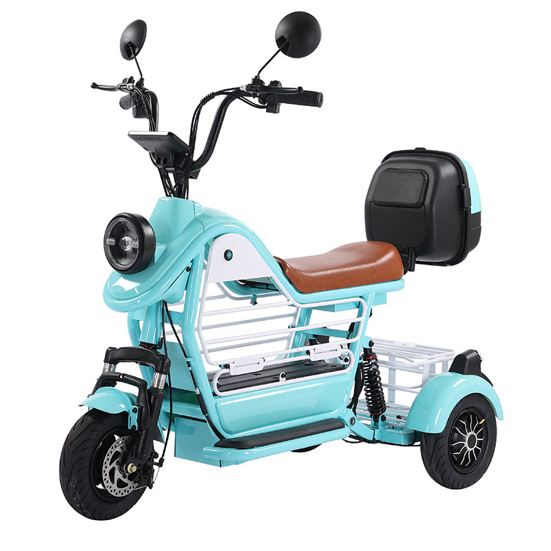 Cheap 14 inch fastest old people 48V/60V 20AH tricycle 3 wheel 500W electric mobility scooter