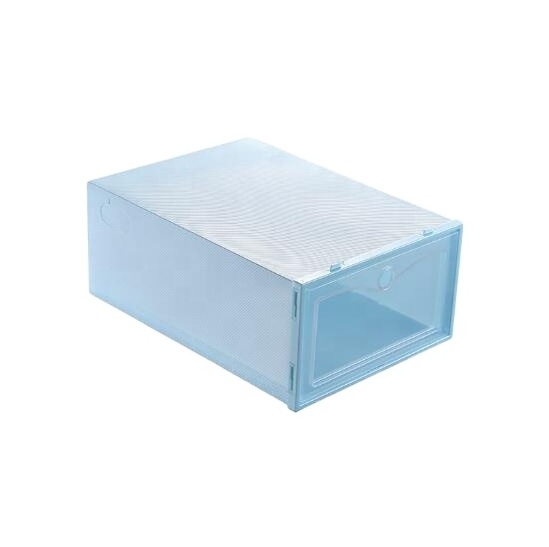 Thickened color transparent shoe box plastic shoe box shoe box overturned drawer