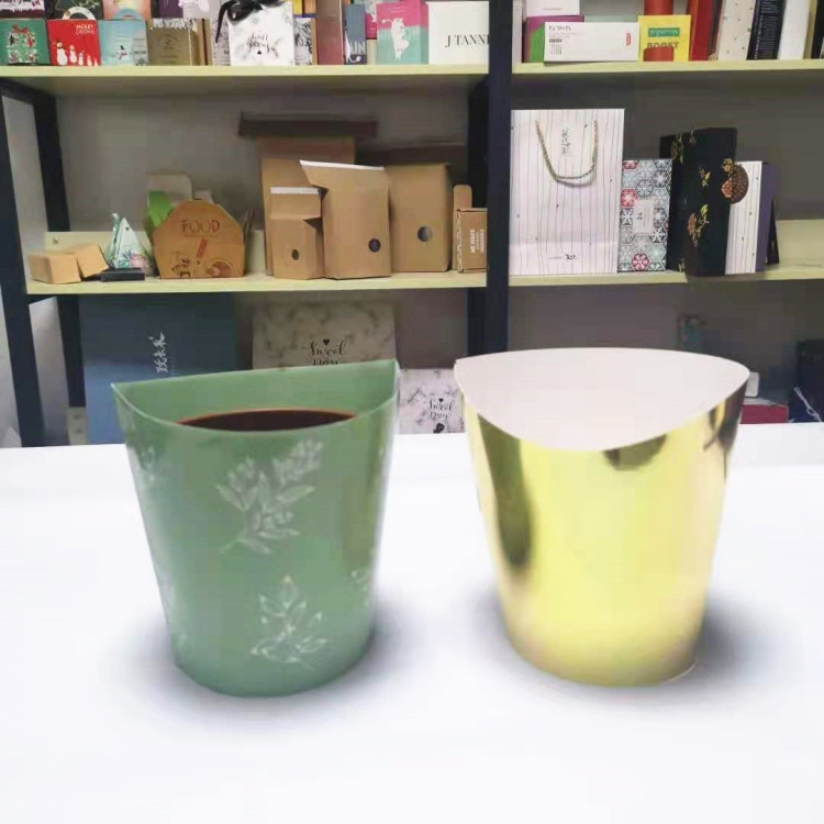 customized  printed kraft paper flower  plant pot cover for pot decoration