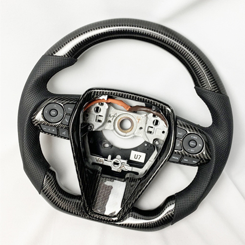 Steering wheel cover carbon fiber