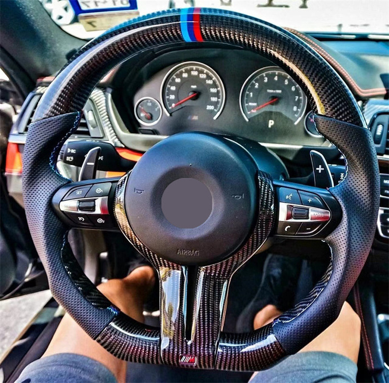 Steering wheel cover carbon fiber