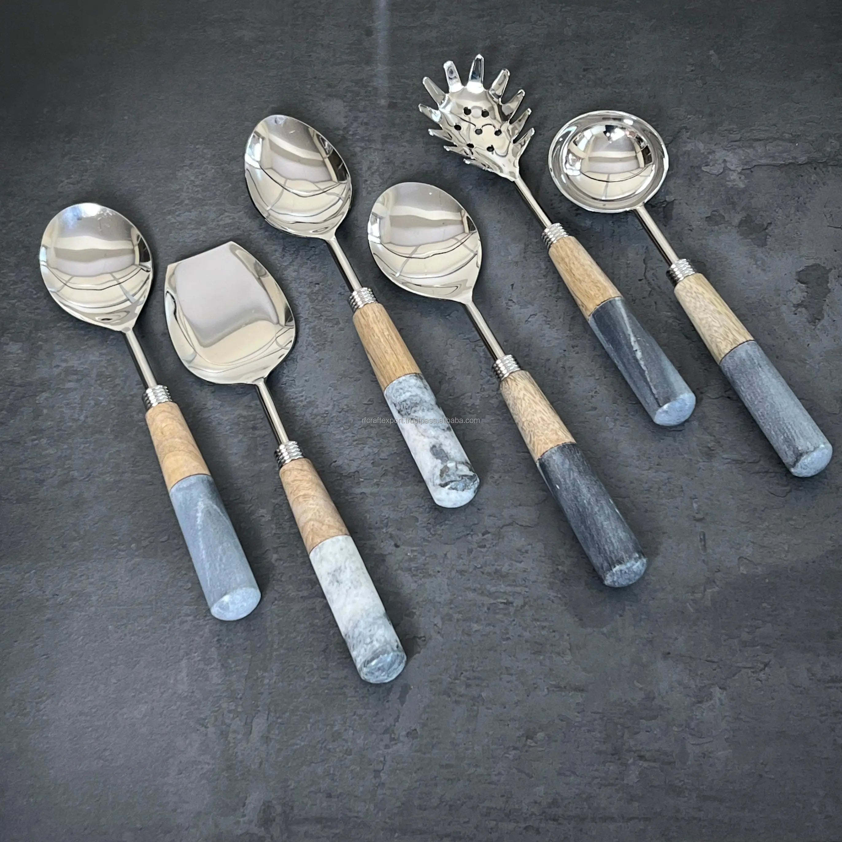 New Stainless Steel With Resin Handle Spoon Customized metal, Knife, Fork Cutlery Modern Flatware from India by RF Crafts