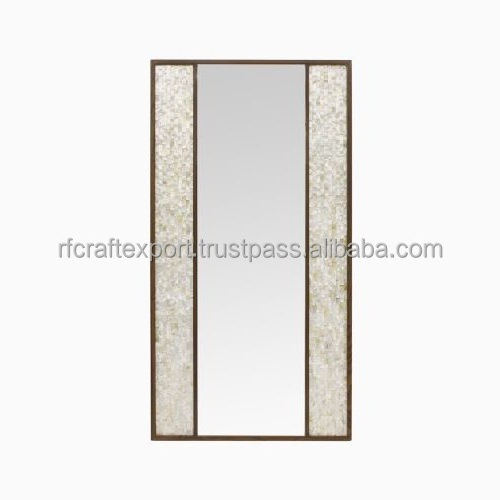 Wholesale Luxury Bone Inlay Mirror Customization Inlay Wall Mirror For Luxury Home Hotel Smart Frame by RF Crafts