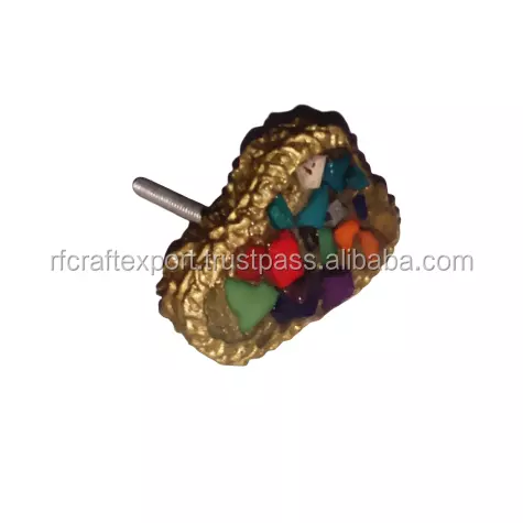 Best Quality Resin Brass Knob Hardware Accessory Manufacturer India Cabinet Drawer Wardrobe Dresser Knobs