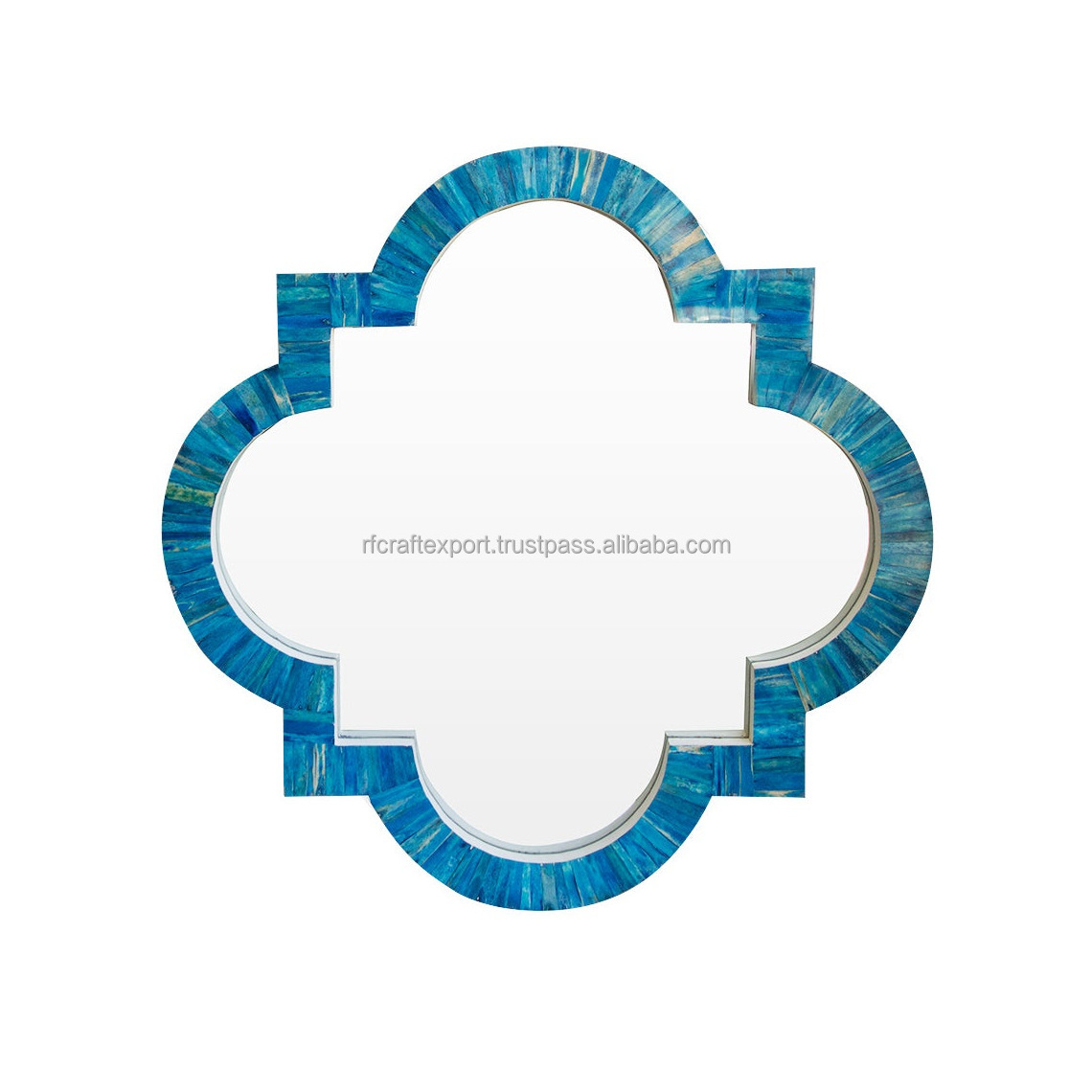 New Modern Traditional Indian handmade Customized Shape Bone Inlay Wall Mirror frame from India by RF Crafts