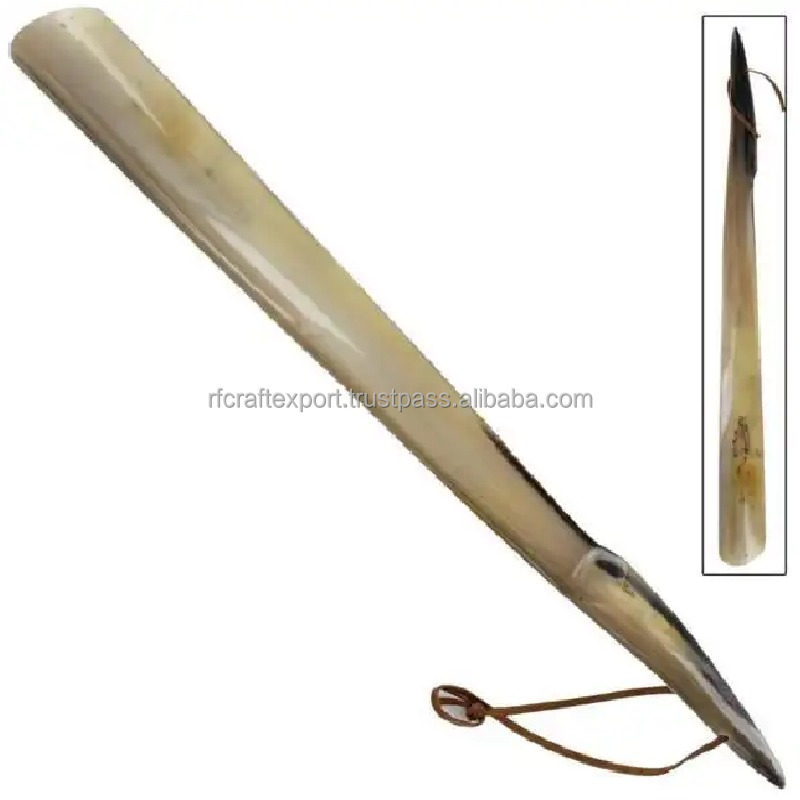 Hot Selling Real Ox Horn shoe Horn/ Short and Long shoehorn India/shoe horn long handle our best quality from India by RF Crafts