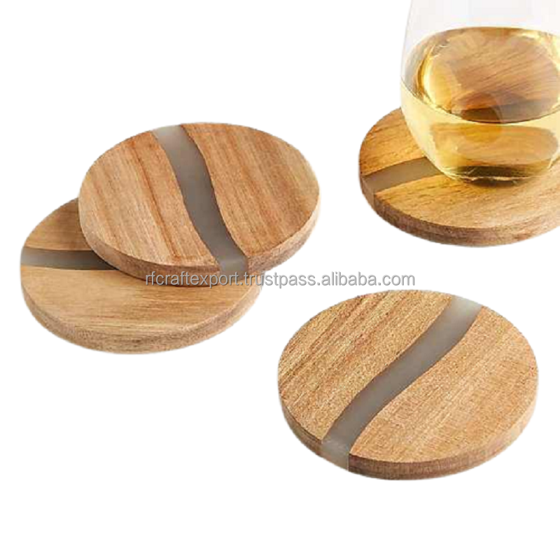 New Arrival Epoxy Resin Coasters set of 6 For Home and Kitchen Decor Manufacturer and Supplier from India by RF Crafts