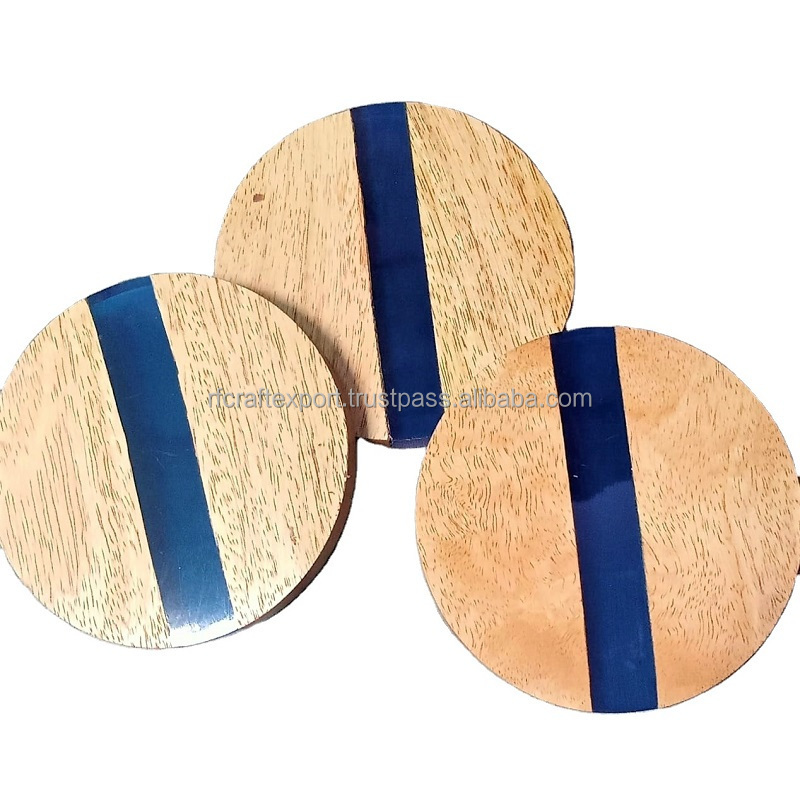 New Arrival Epoxy Resin Coasters set of 6 For Home and Kitchen Decor Manufacturer and Supplier from India by RF Crafts