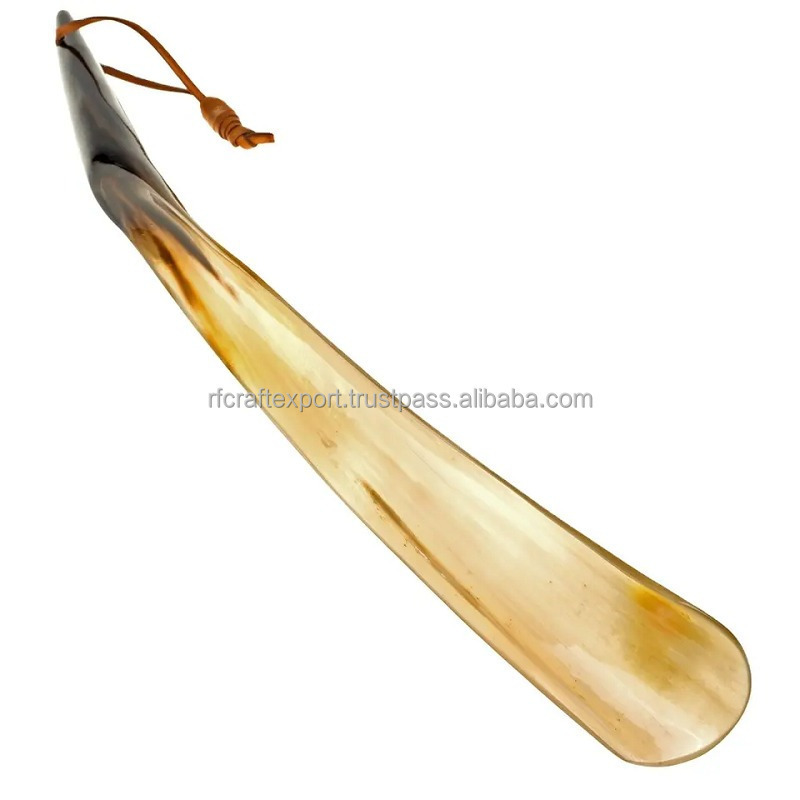 Modern Shoe horn polished Real water buffalo shoe Horn Short and shoehorn India handicraft shoe horn long by RF Crafts