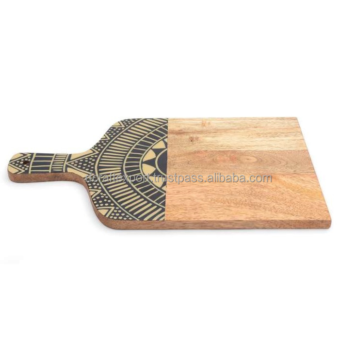 New Design Chopping Board With Wood And Resin Combination Chopping Board For Kitchenware from India by RF Crafts