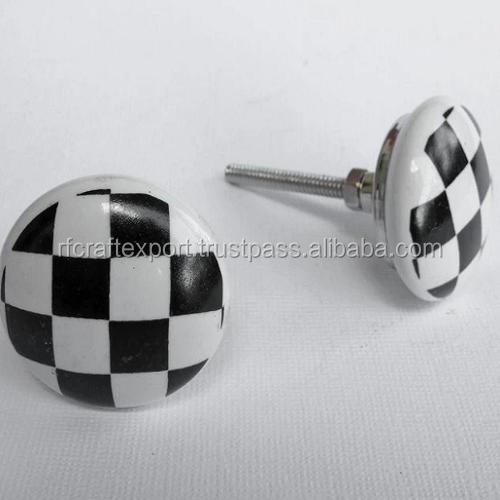 Fancy White And Black Resin Furniture Cabinet Handles Amber Drawer Knob and Pull