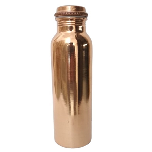 Hand Made Pure Copper Water Bottle Hammered Brass unique painted