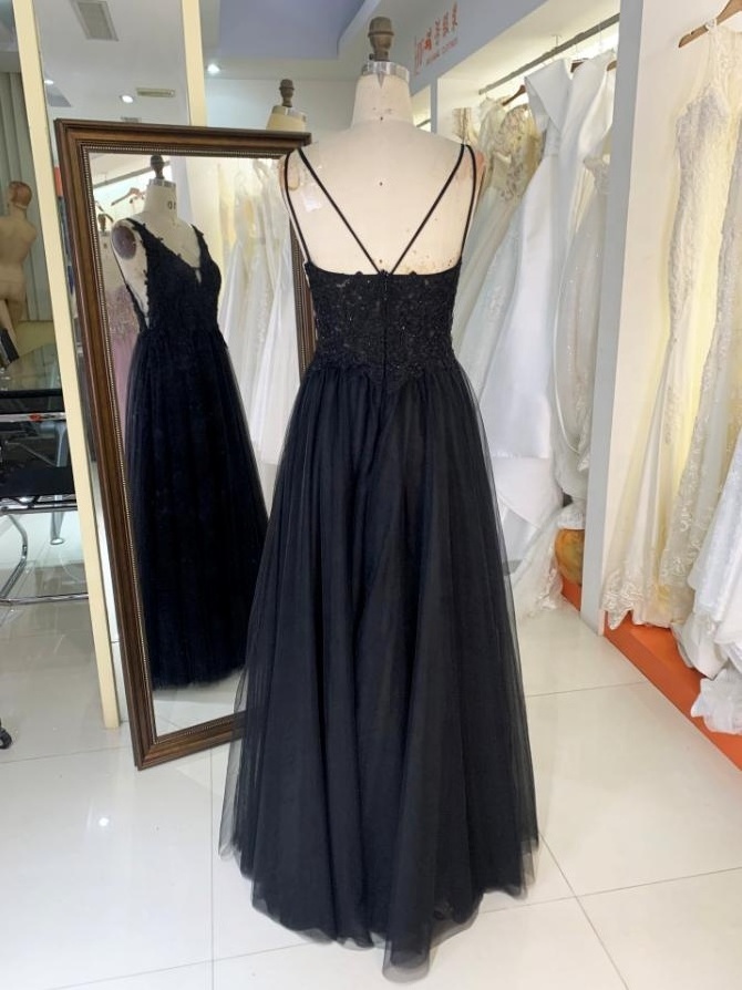 2024 Embroidered black silver big busted mother of the bride ladies elegant guest wedding dress