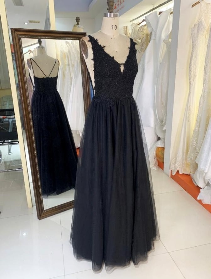 2024 Embroidered black silver big busted mother of the bride ladies elegant guest wedding dress