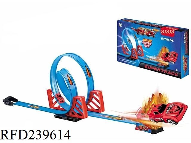 Hot selling wheel track racing car play set die cast car slot toy