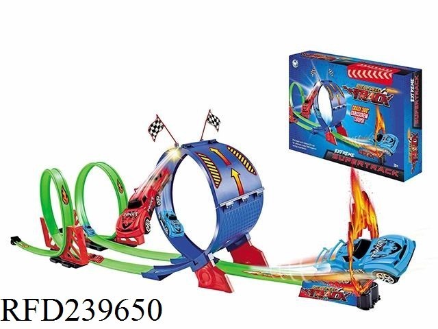 Hot selling wheel track racing car play set die cast car slot toy