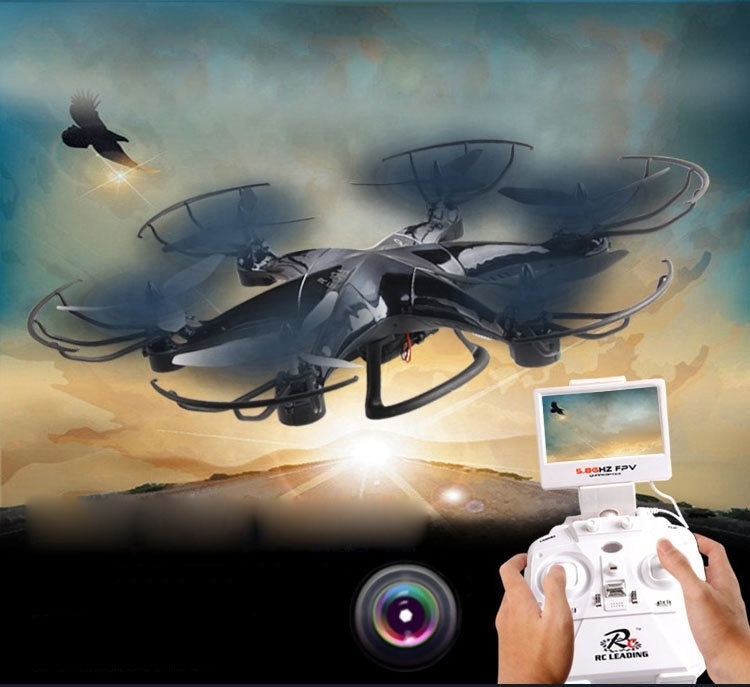 2.4G big size rc 6 axis aircraft with FPV/wifi camera rc quadcopter intruder ufo