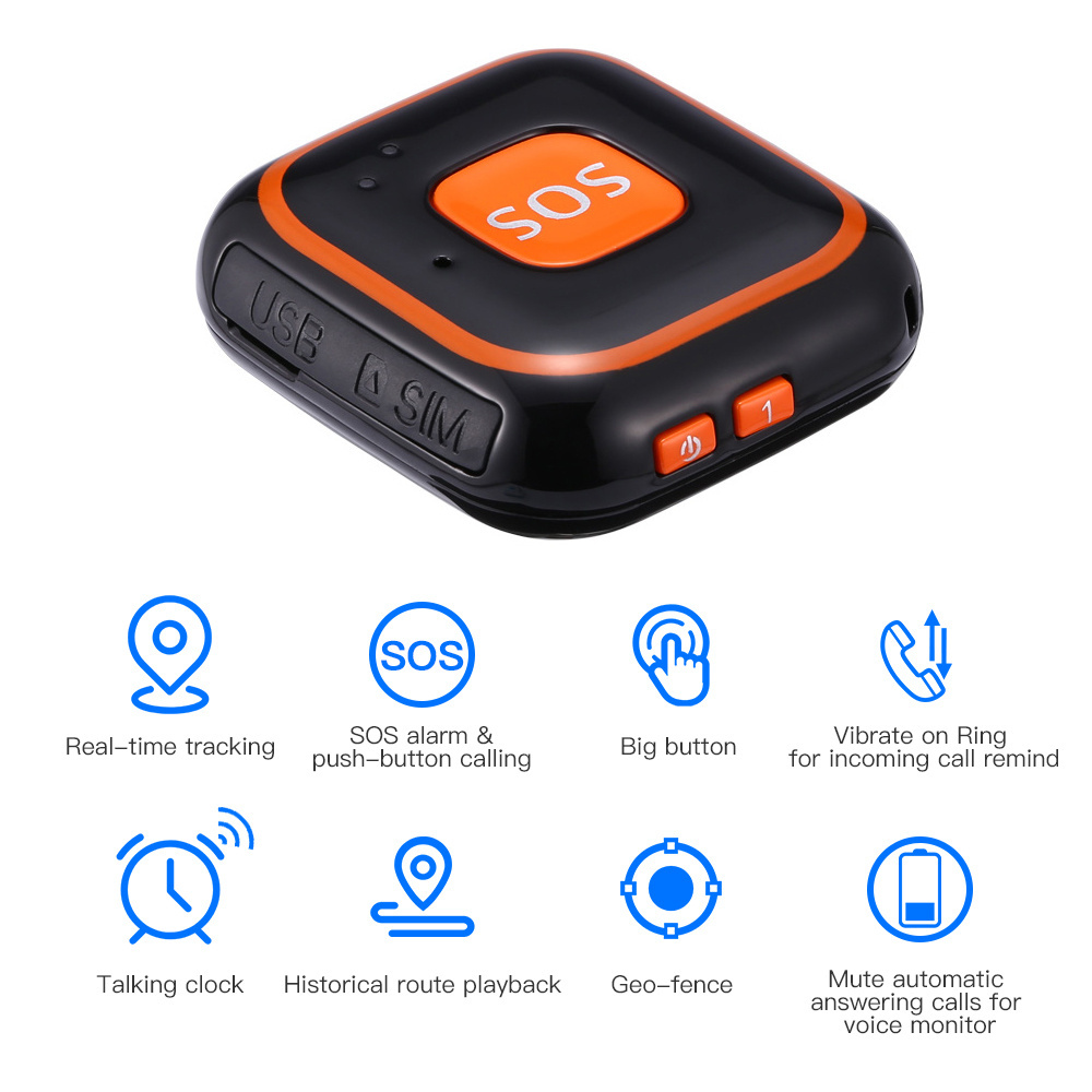 Mini Portable GPS Child Kids Tracking Device Real Time Smart GPS Tracker For People Human