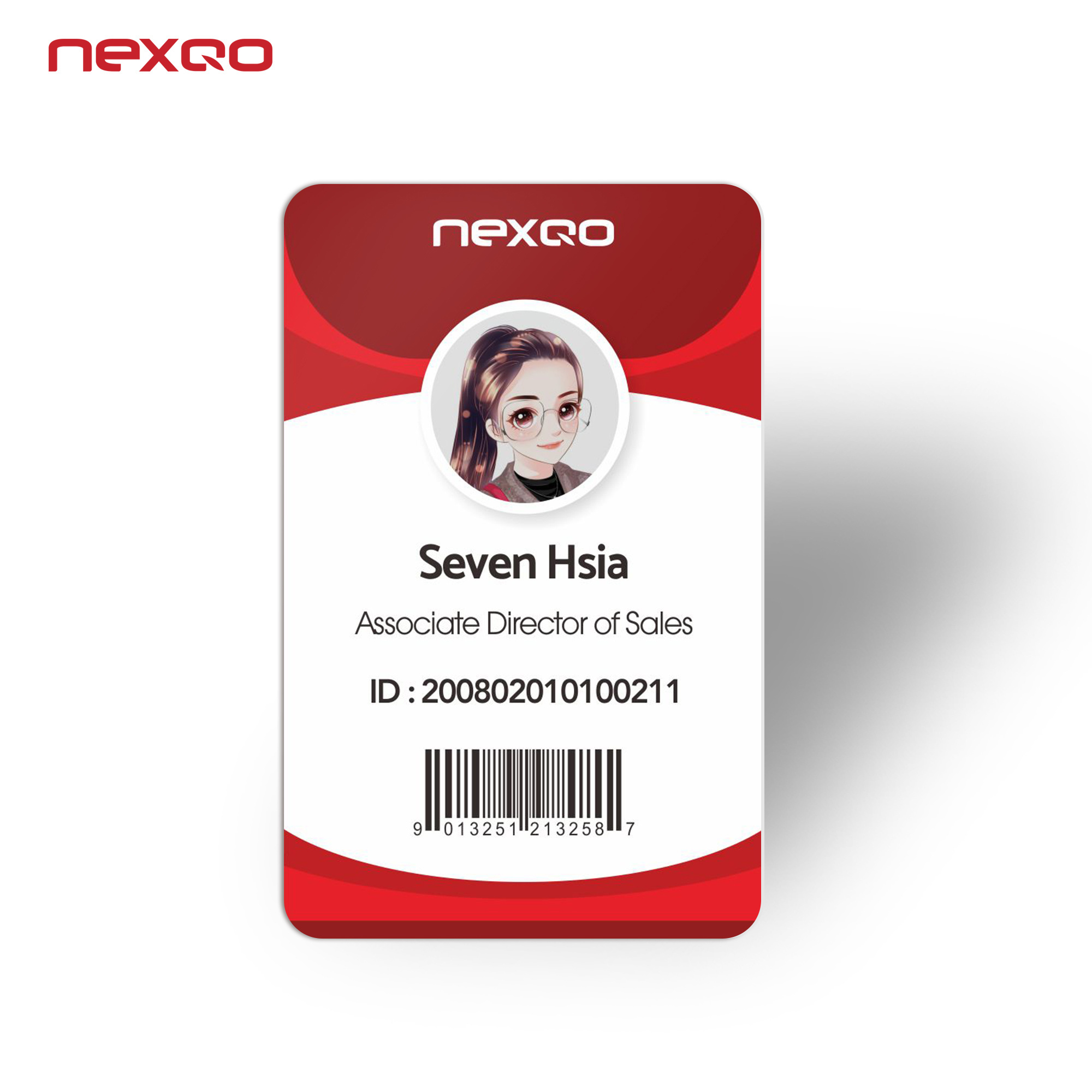 Credit card size medical ID card printable identification PVC card