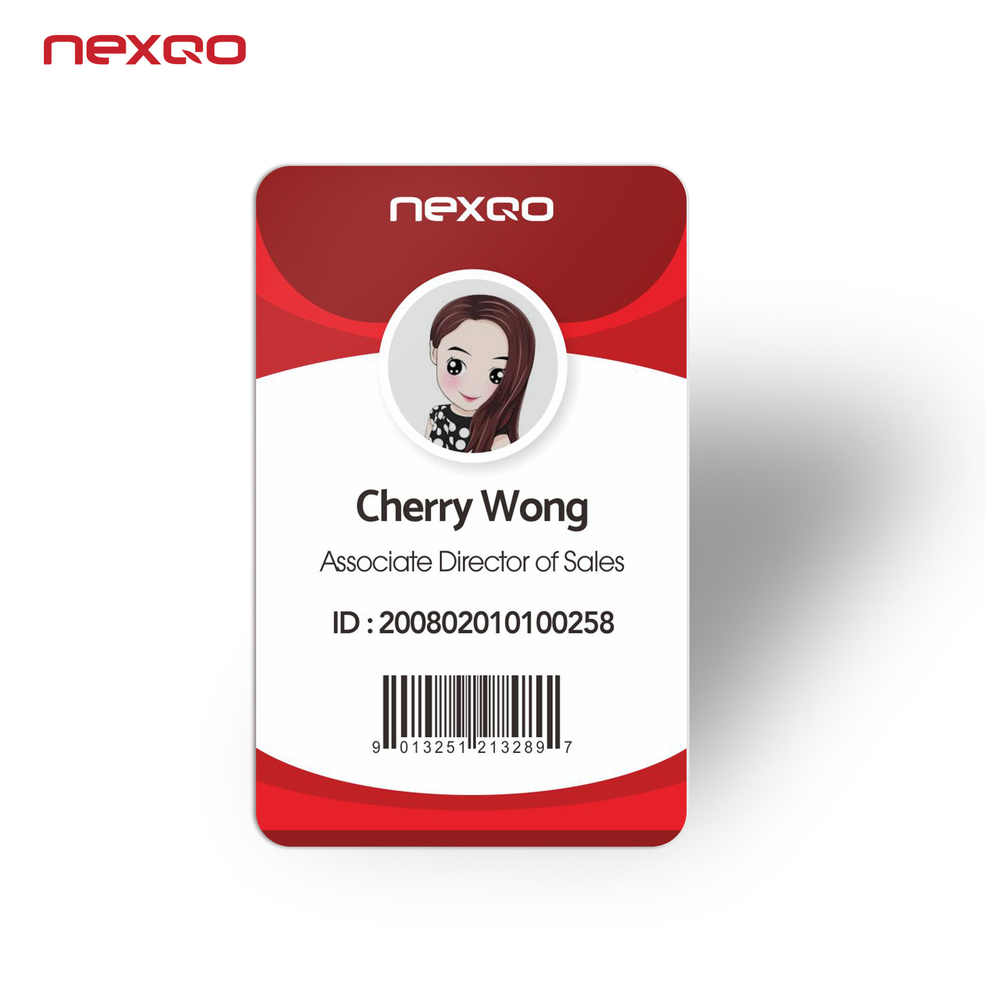 Credit card size medical ID card printable identification PVC card