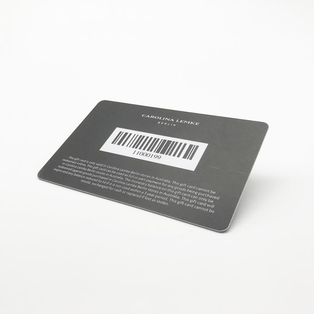 Plastic Pvc Barcode Loyalty Card Qr Code Rewards PVC Membership Card