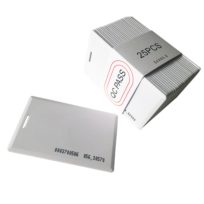 RFID Proximity Card 125KHz RFID/EM 1.8mm Thick Card with EM4200 Chip Clamshell Card for Door Access Control System