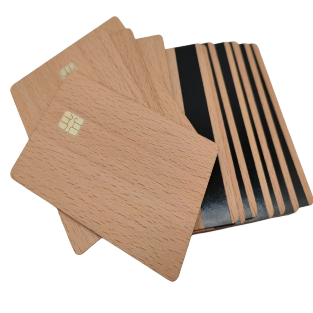 Wooden NFC Hotel Key Card Programmable RFID Wood Bamboo Access Control Card Tag Chip 213/215/216