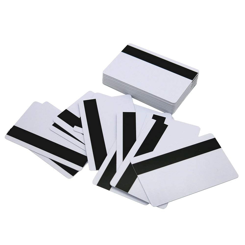 SLE4442 High quality Chip Cards w/HiCo 2 Track Mag Stripe Blank PVC Card blank visa credit cards Printable for ID Printers