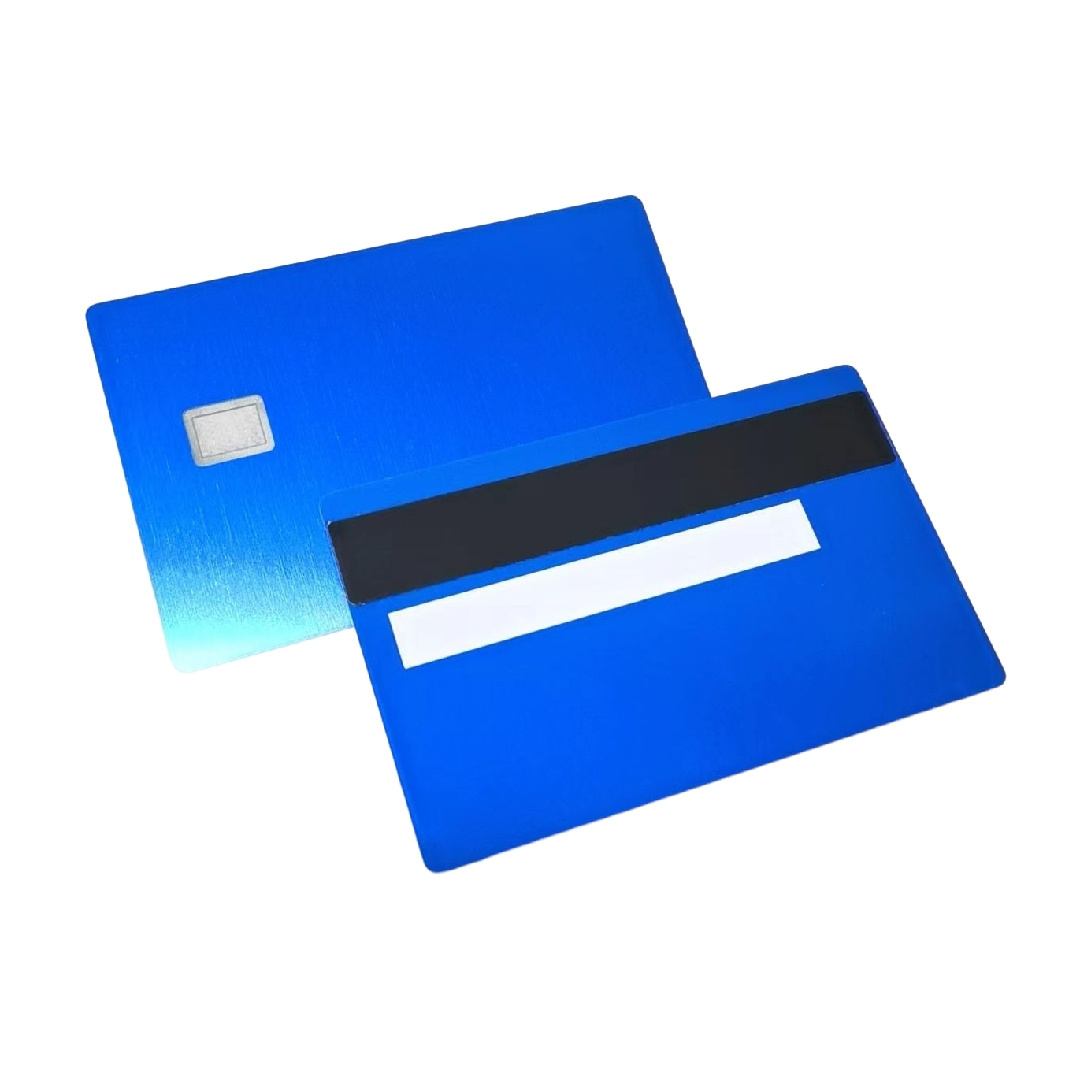 laser engraving aluminum business bank card blanks .8mm metal business credit card