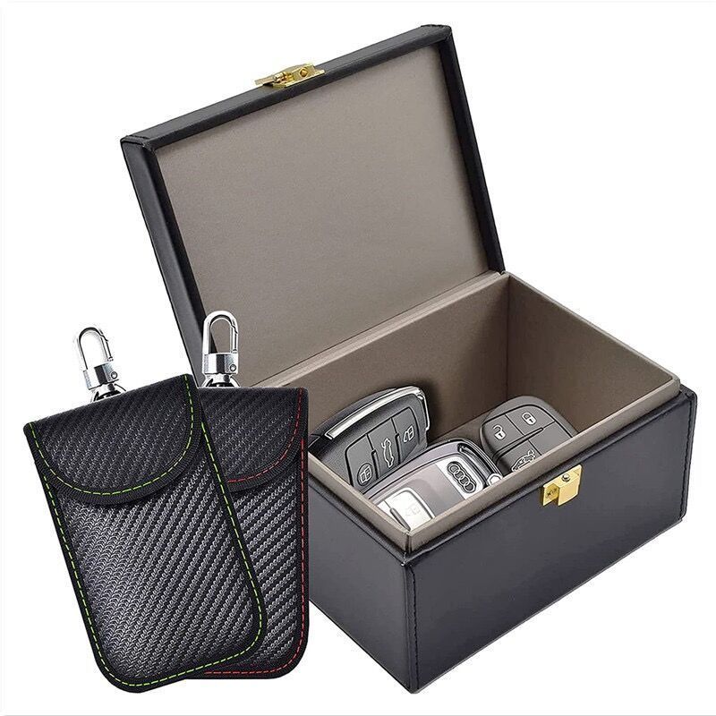 Hotsale RFID Faraday Box with Faraday Pouch 2 Pack, Keyless Entry Car Key and RFID Signal Blocking Cage