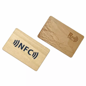 Wholesale Eco Friendly Smart NFC Chip TAG213 215 216 Wooden RFID Bamboo Key Card For Hotel