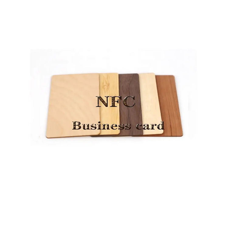 Transparent and blank tag digital smart NFC business card & rfid nfc wood cards