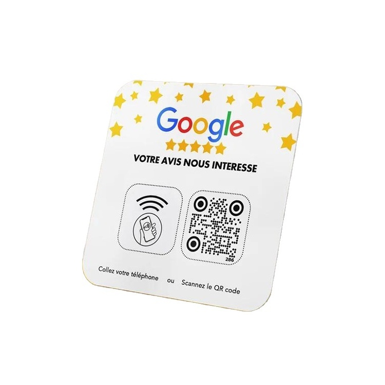 Wholesale 13.56Mhz Program Google NFC Review Card PVC NFC Card